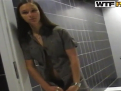 Boy is fucking very young girl Victoria Sweet in the WC