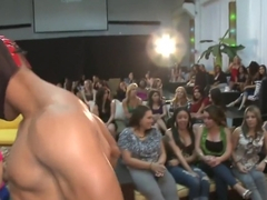 Horny girl taking facial in front of her friends