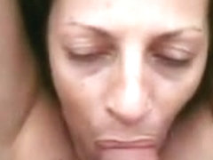 Great engulf nearly gags on large load of cum