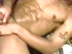 Two guys jerk and cum