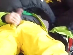 sex with a down jacket