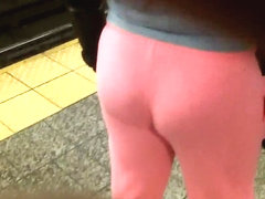 Pinks sweat vpl booty