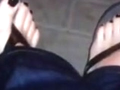 my sexy feet and my horny dick