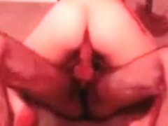 Sexy brunette creampied by a long dick