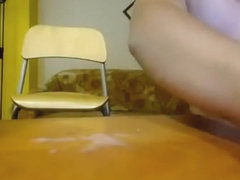 18YO SMOOTH CAMBOY CUMS HARD AND LICKS IT FROM CLOSET