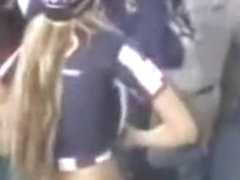 Tits in a stadium