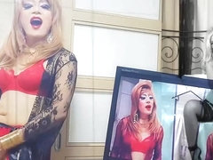 Sissy niclo sexy makeup after masturbation 1