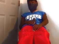 Basketball Uniform/PVC Underwear Sag, Piss, & Cum!