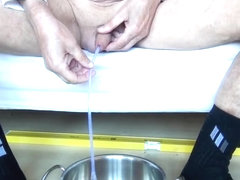 inserting an 18 ch (6mm diameter) catheter