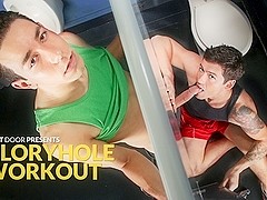 Greg Jamison & Orlando Fox in Gloryhole Workout XXX Video