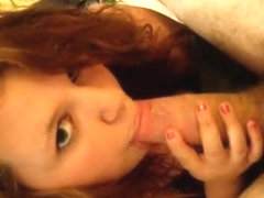 BBW teen girl sucks and gets...