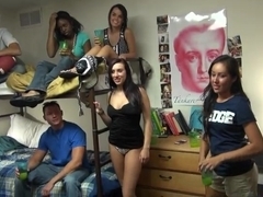 College students having fun