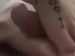 cum on foot tattoo