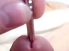 Masturbation close-up abspritzen Schwanz cock INSERTION