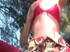 Lusty Teenage Cutie Masturbates Pussy