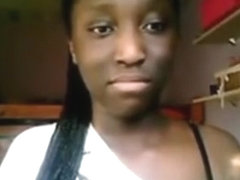 Sweet Ebony Teen Teases On Her Camera