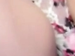 Slow zoom on her beautiful shaved fanny