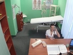 Euro nurse pussylicked and fucked by doctor