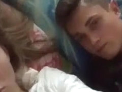 Young russian couple fucking on a live broadcast