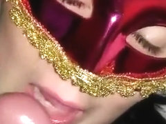 Super hot amateur teen girl sucking big cock on cam