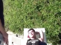 Ryan Conners and his friend outdoor