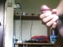 Incredible male in amazing handjob, solo male homosexual adult video