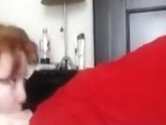 Redhead Wife Has Oral Sex