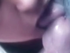 oral-job and facial cum in my throat and on my face part #2