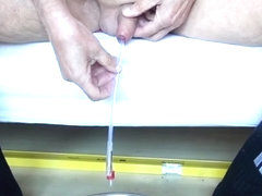inserting an 18 ch (6mm diameter) catheter