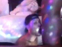 Slutty Pretty Bottom Sucks a BIG BLACK COCK