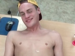 Cute guy gets hot gay facial part3