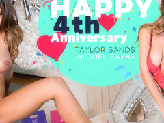 Miguel Zayas & Taylor Sands in Happy 4th Anniversary - VirtualRealPorn