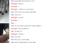 Chubby girl likes the elephant cock on omegle and has cybersex with a stranger