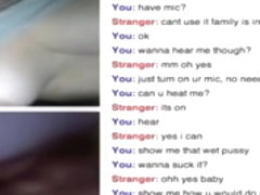 Omegle Series #35 - Just some breasts & throat teasing