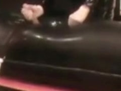 rubberboi milked in the inflatable by two bar