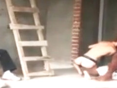 Branquinho levando rola preta do Pedreiro.