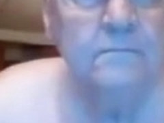 Horny grandpa ass play