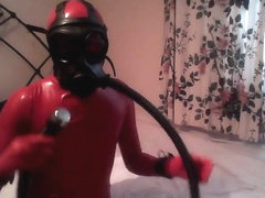 Red Latex Catsuit with Restraints (2 of 2)