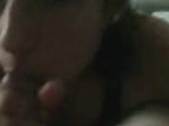 Gal enjoys rod sucking