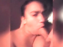 Slutty white whore gives bomb blowjob