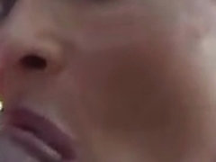 slut bicker chick swallow outside