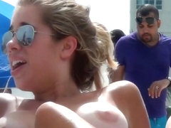 Hot Amateur Topless Beach Teens Voyeur Video