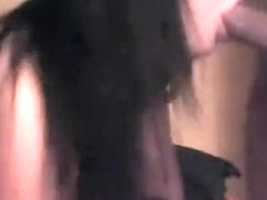 Hot amateur brunette gives a sexy solo show