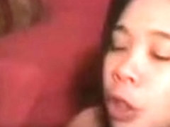Deepthroating asian housewife