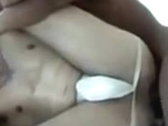 White guy gets banged by a huge black dick