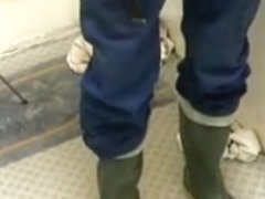 nlboots - green wellies, working trousers