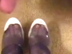 Wifes cummy feet