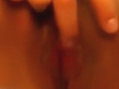 Cute Non-Professional Oriental Legal Age Teenager Self glassing on Cam