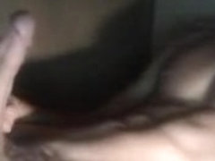 hung guy wanks his cock