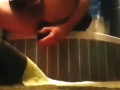 Sexy CD with big dildo in her ass